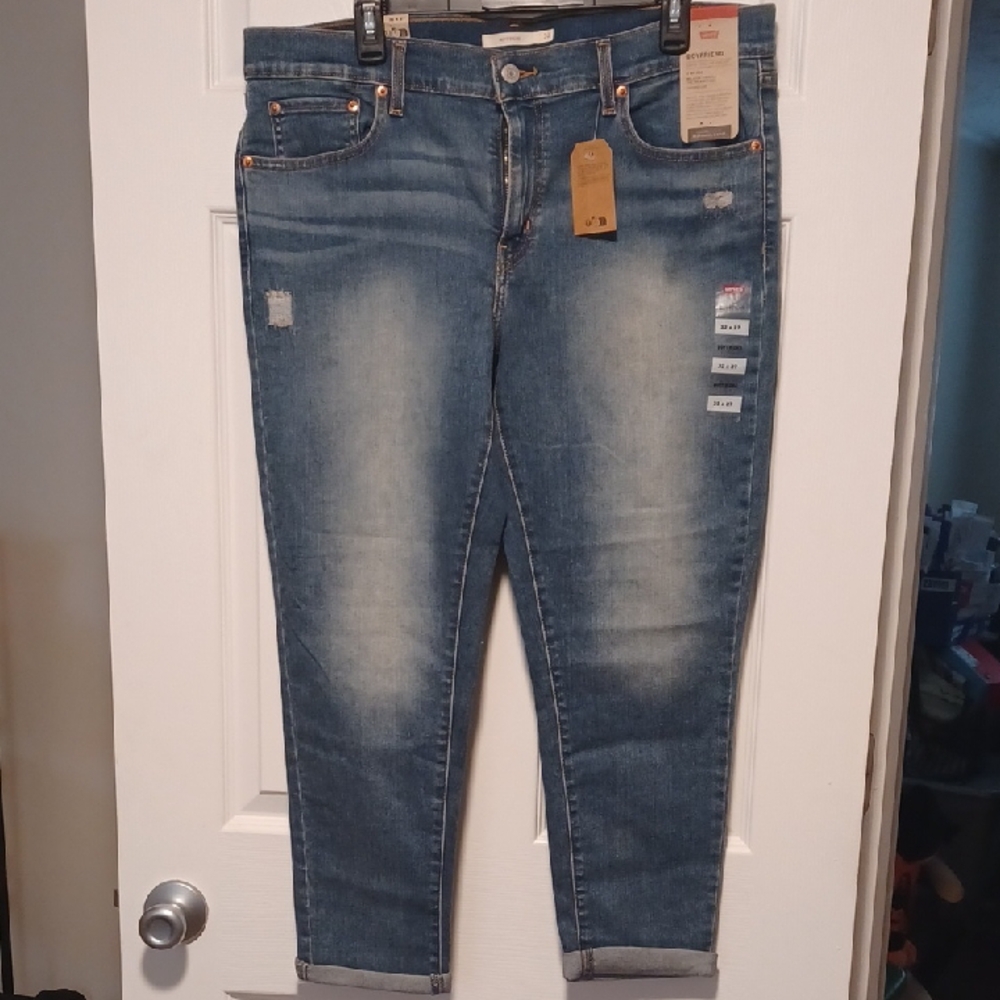Casual Blue Boyfriend Jeans for Women